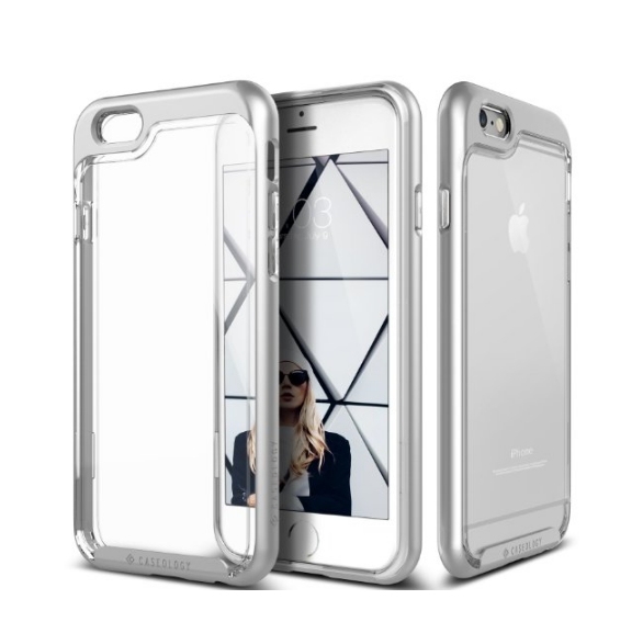 iPhone 6 Case Caseology Skyfall Series Scratch-Resistant Clear Back Cover silver